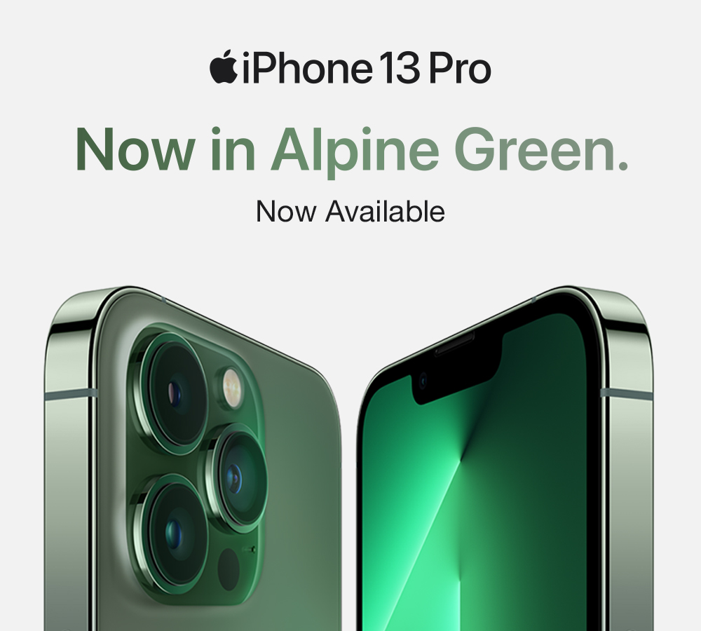 iPhone 13 Pro in green - Now available