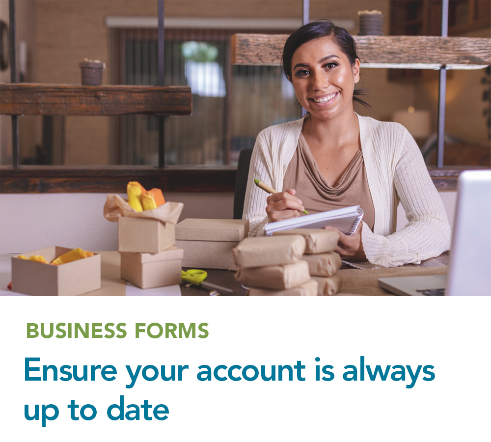 Ensure your account is always up to date