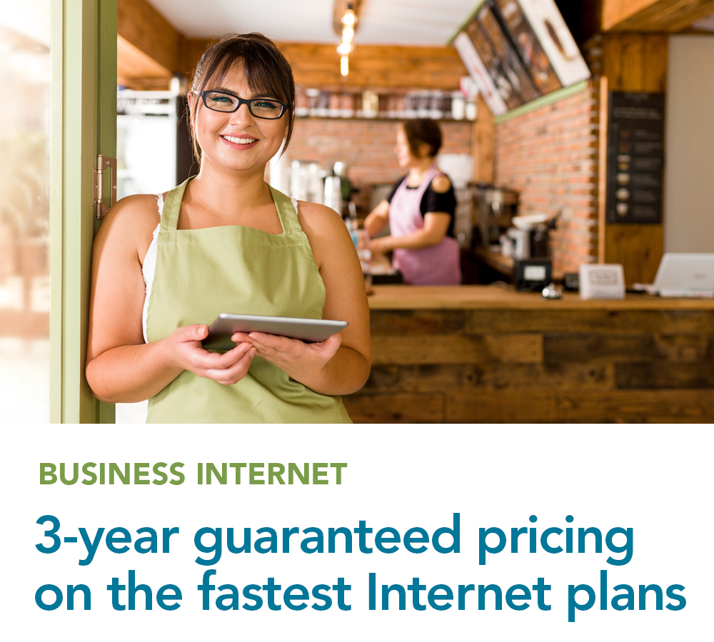 Three year guaranteed pricing on the fastest internet plans