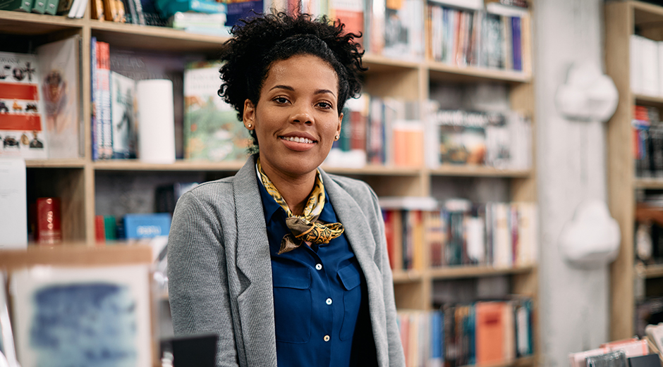 Employee at a book store