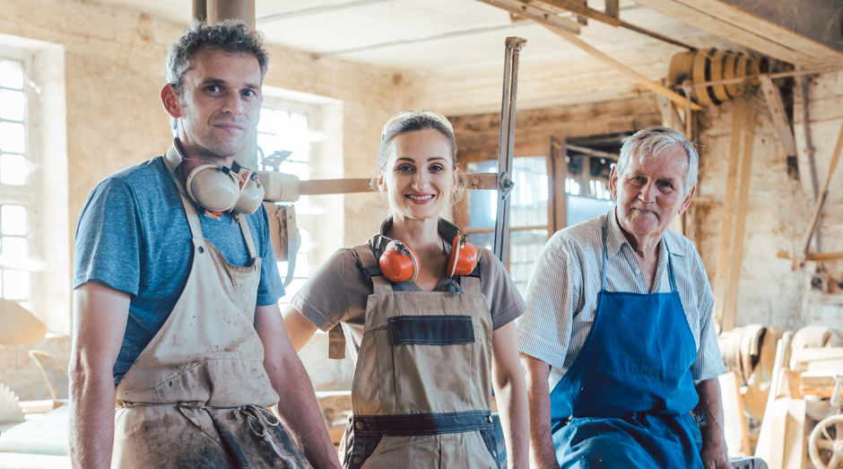 Group of people working