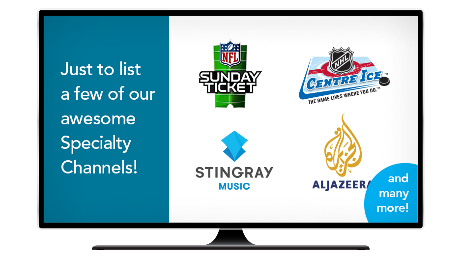 A small selection of Specialty Channels