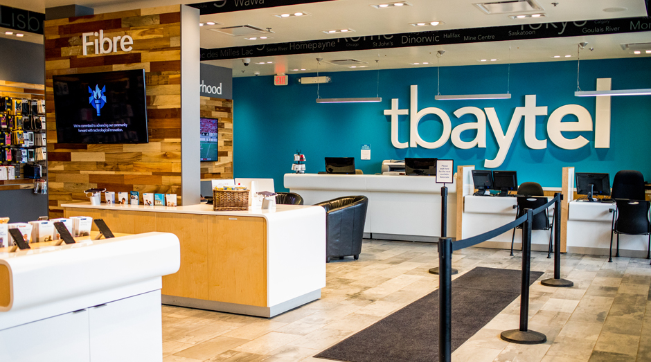 The Tbaytel Store interior